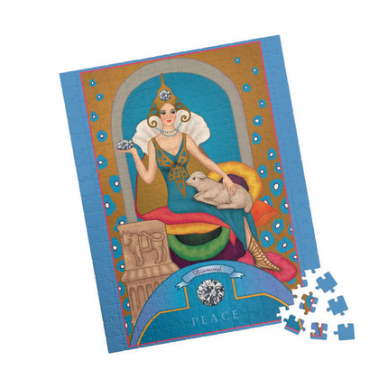 April & Diamond (from the Gem Series) by Sofia Chiostri Puzzle (110, 252, 500, 1014-piece)