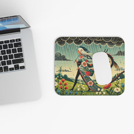 The Dragon Fairy’s Stride Mouse Pad – Grace, Strength & Mythic Adventure