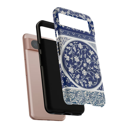 Blue Flower Pattern by Owen Jones Phone Cases