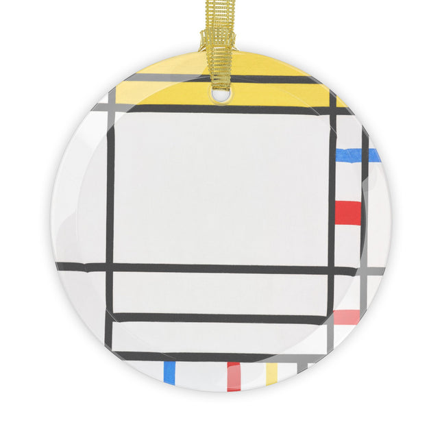 Place de la Concorde by Piet Mondrian Glass Ornament