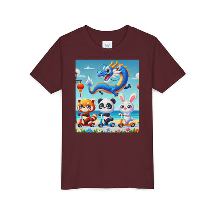 Seaside Scooter Friends Youth Short Sleeve Tee