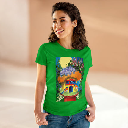Birdhouse Haven Women's Midweight Cotton Tee