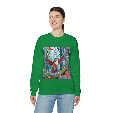 Colorful Raptor Unisex Heavy Blend™ Crewneck Sweatshirt