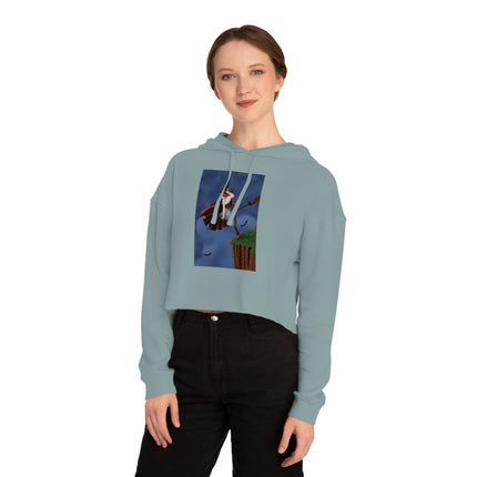 The Enchanted Witch Women’s Cropped Hooded Sweatshirt