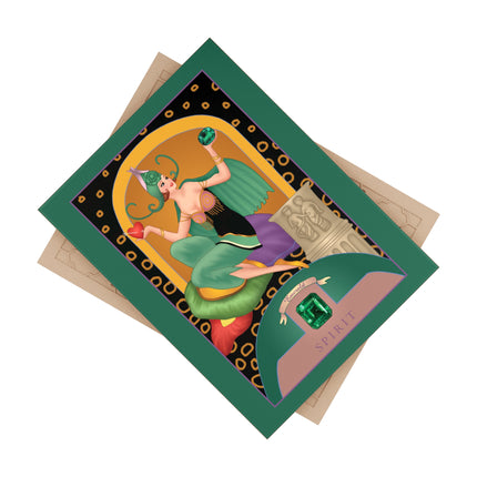 May & Emerald Ceramic Tile — Gem Series by Sofia Chiostri