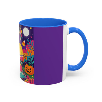 🌙🎃 The Lady Of Moonbeam Hollow Colorful Mug – Whimsical Halloween Charm