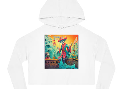 Skeleton Crew of the Misty Seas Women’s Cropped Hooded Sweatshirt