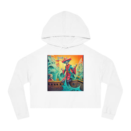 Skeleton Crew of the Misty Seas Women’s Cropped Hooded Sweatshirt