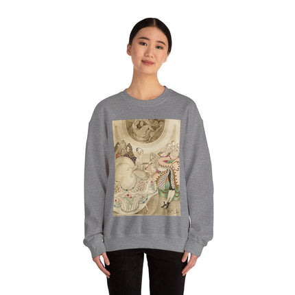 Sur talons rouges (On Red Heels) pl 01 by Gerda Wegener Heavy Blend™ Crewneck Sweatshirt