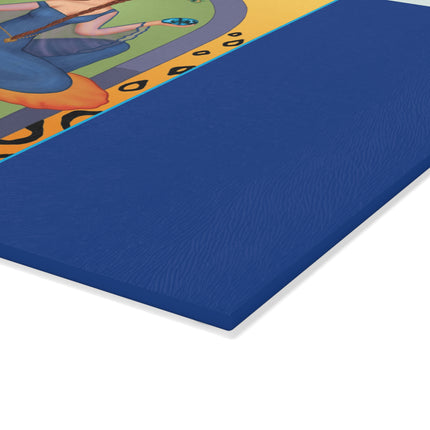 December & Tanzanite Zodiac Glass Cutting Board