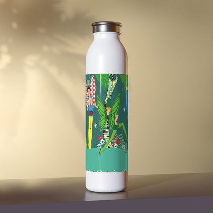 Enchanting Fairies of A Midsummer Night's Dream Slim Water Bottle