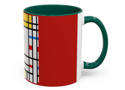Place de la Concorde by Piet Mondrian Colorful Mugs (11oz, 15oz)