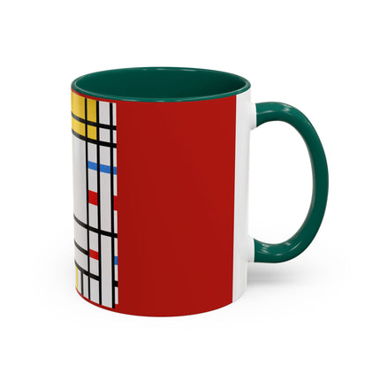 Place de la Concorde by Piet Mondrian Colorful Mugs (11oz, 15oz)