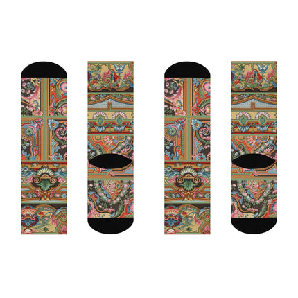 L'Ornement Polychrome by Albert Racine Cushioned Crew Socks
