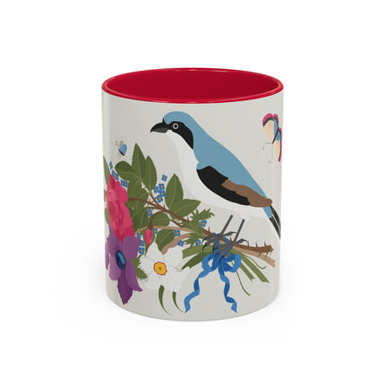 Bluebird & Butterfly Colorful Mugs – Spring Harmony & Delicate Beauty