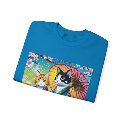 Kimono Kitties Unisex Heavy Blend™ Crewneck Sweatshirt