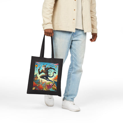 The Springbound Sentinel Cotton Canvas Tote Bag – Agility, Grace & Spring Vitality