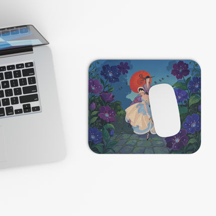 ☂️💜 The Ladies Of The Twilight Garden Mouse Pad – Art Deco Floral Elegance
