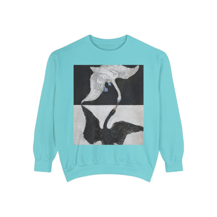 The Swan by Hilma af Klint Garment-Dyed Sweatshirt