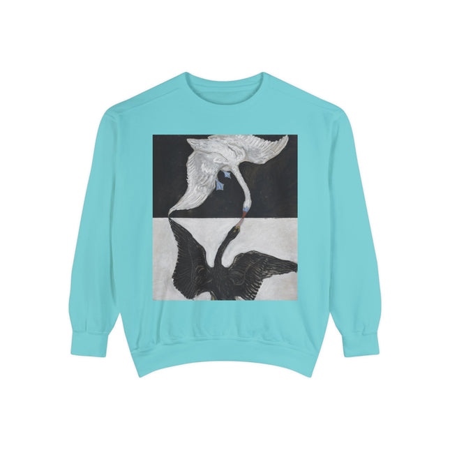 The Swan by Hilma af Klint Garment-Dyed Sweatshirt