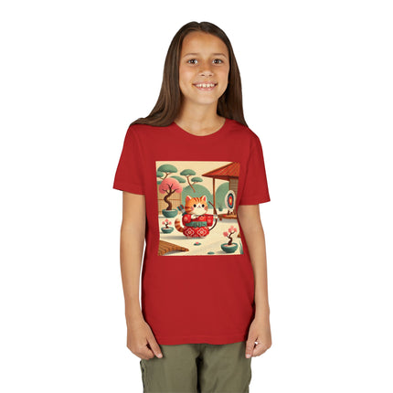 Archer Kitten in the Zen Garden Youth Short Sleeve Tee