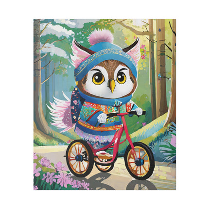 Baby Owl Matte Canvas, Stretched, 0.75"