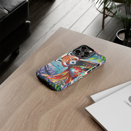 Cybernetic Red Panda Phone Cases