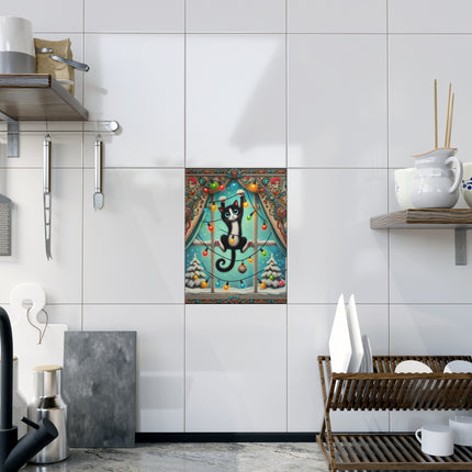 Mischief in Tinselland Ceramic Tile