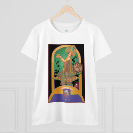 October & Opal, Tourmaline (from the Gem Series) by Sofia Chiostri Women's Midweight Cotton Tee