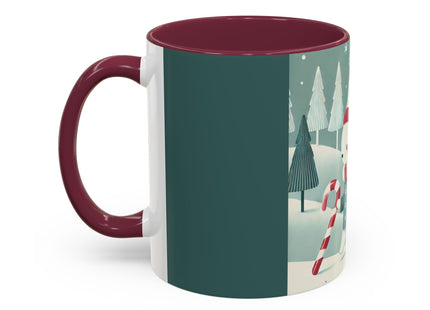 Candy Cane Timekeeper Bunny Colorful Mugs (11oz, 15oz)