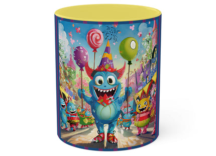 Monster Parade Madness Colorful Mugs, 11oz