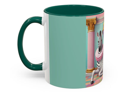 Still Life with Zebra, Fruit, and Pink Columns Colorful Mugs (11oz, 15oz)