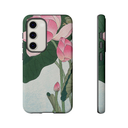 Blooming Lotus Flowers by Ohara Koson Phone Cases