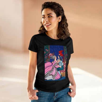 The Jealous Parrot by George Barbier Women's Midweight Cotton Tee