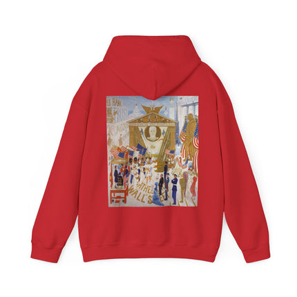 The Cathedrals of Wall Street by Florine Stettheimer Heavy Blend™ Hooded Sweatshirt
