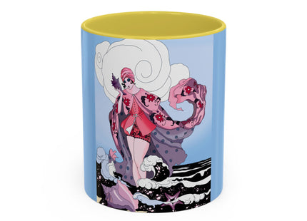 Goddess of the Swirling Sea Colorful Mugs (11oz, 15oz)