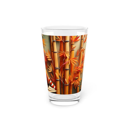 Red Panda at an Autumn Bamboo Grove Glass, 16oz