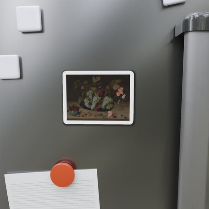 Still-life with Grapes, Flowers, & Berries by Isaak Soreau Die-Cut Magnets (5 Sizes)