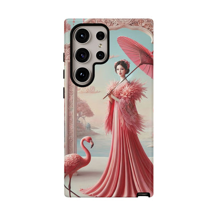 Petals, Porcelain, and Flamingos Phone Cases