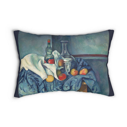 The Peppermint Bottle by Paul Cézanne Spun Polyester Lumbar Pillow