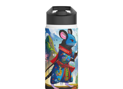 Cyber Samurai Rat Stainless Steel Water Bottle