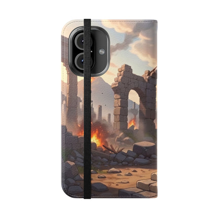 🐆🔭 The Snow Leopard Lookout Flip Case – Adventure, Curiosity & Fearless Style