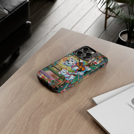 Melodies of the Snow Lion Cub Phone Cases