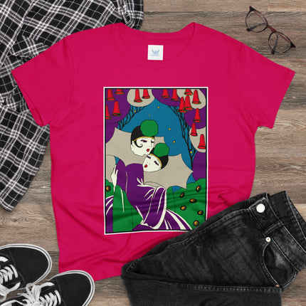 Two Pierrots Women's Midweight Cotton Tee