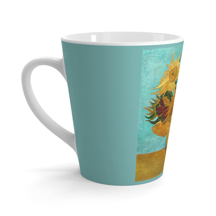 Vase with Twelve Sunflowers by Vincent van Gogh Latte Mug