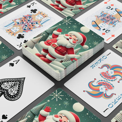 Santa's Joyful Night Playing Cards