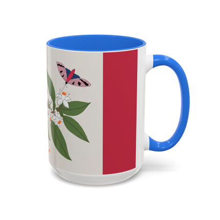 Blue Tit & Butterfly Colorful Mugs – Spring Harmony & Delicate Beauty