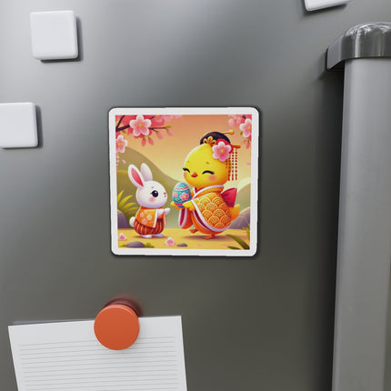 Whimsical Springtime Exchange Die-Cut Magnets (5 Sizes)