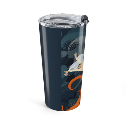 Flame of the Tempest 20oz Tumbler – Fiery Storm & Dramatic Elegance
