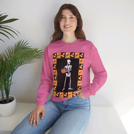 Candy Corn Skeleton Unisex Heavy Blend™ Crewneck Sweatshirt
